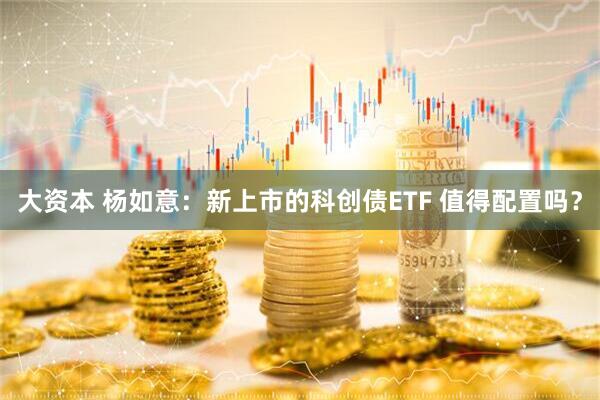 大资本 杨如意：新上市的科创债ETF 值得配置吗？