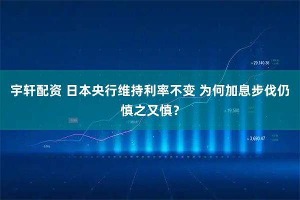 宇轩配资 日本央行维持利率不变 为何加息步伐仍慎之又慎？